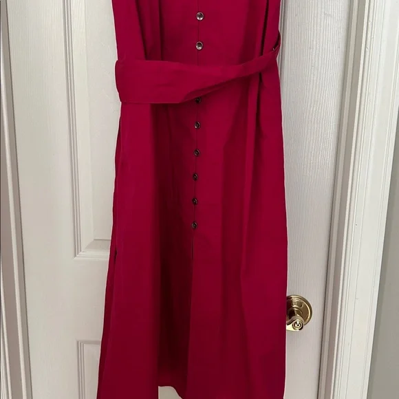 Universal Standard belted shirt dress - Picture 3 of 12